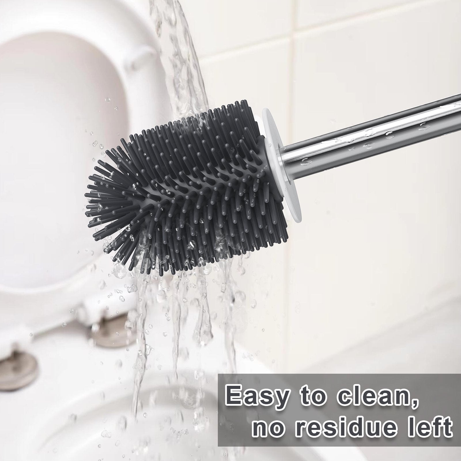 Toilet Bowl Cleaner Brush Set 2 Pack and 2 Bathroom Small Cleanning Brush Provide All-round Cleaning Without Blind Spots