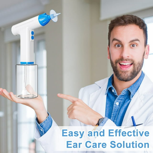 Ear Wax Removal, Electric Ear Wax Removal Tool, with 3 Pressure Modes Includes Basin, Towel & 10 Tips