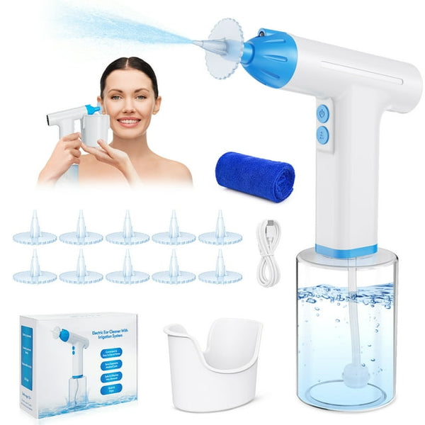 Ear Wax Removal, Electric Ear Wax Removal Tool, with 3 Pressure Modes Includes Basin, Towel & 10 Tips