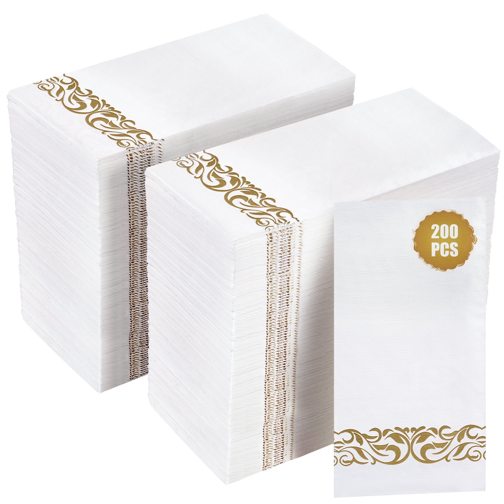 Treamon 200 Pack Paper Napkins Guest Towel Bathroom Paper Hand Towels