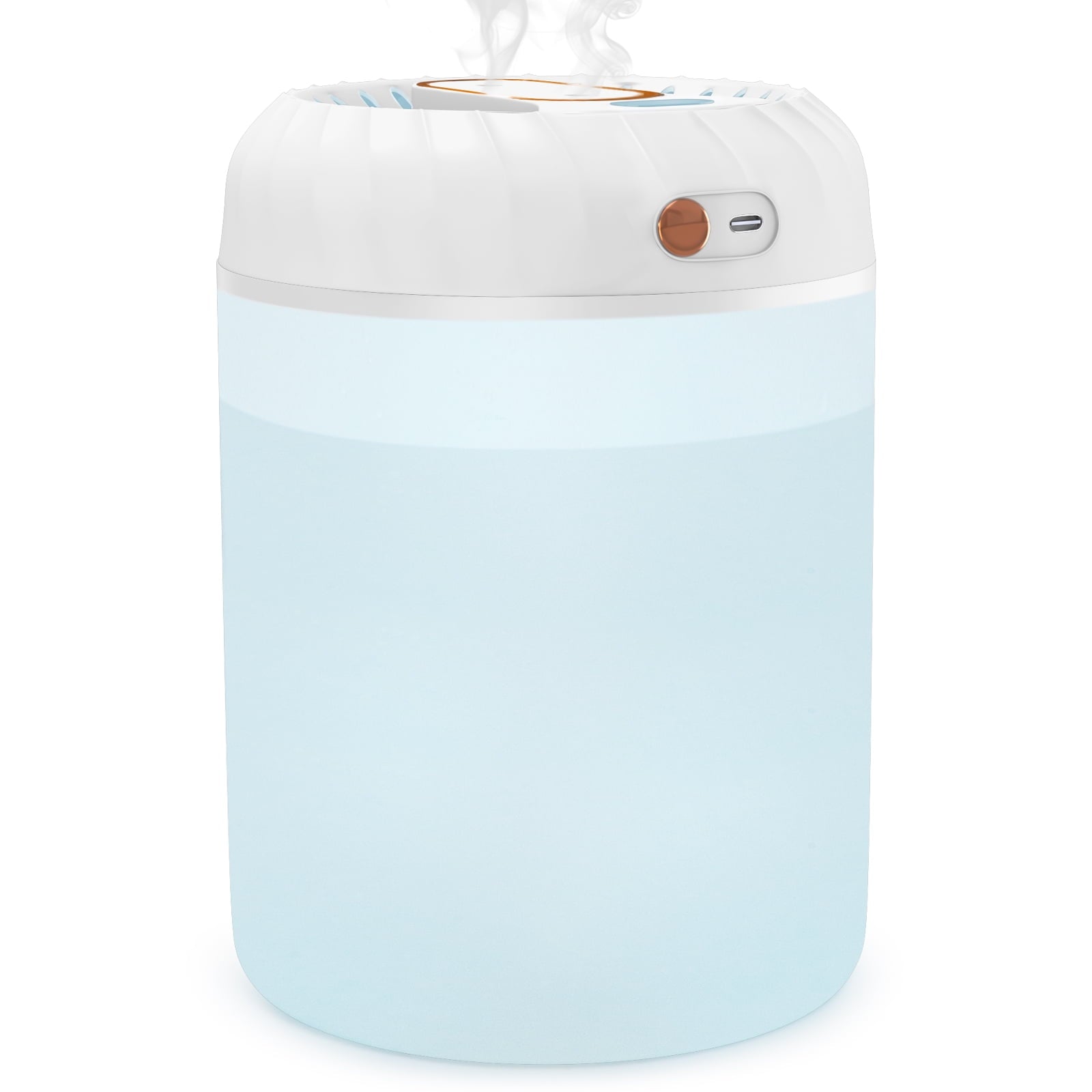 Treamon Mist Humidifiers for Baby Bedroom, 3L Top Fill Cool Mist Humidifiers for Home with Cycling 7 Color Lights, Auto Shut-ioff