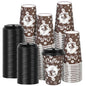 Treamon Paper Cups, To Go Hot Cups Disposable Cups with Lids, 16 oz 50 Count