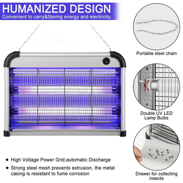 Bug Zapper Electric Indoor Insect Killer and Mosquito Fly Killer Zapper