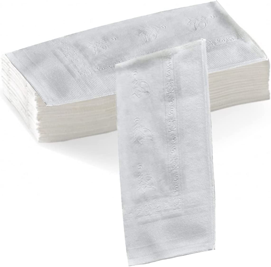 Paper Dinner Napkins - Disposable 2-Ply White Party Napkins